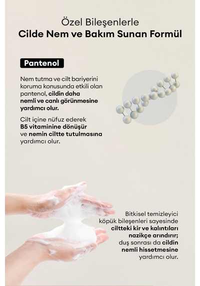 Pantenol İçeren Nemlendirici Duş Jeli Mılk Baobab Original Body Wash Ivory Musk Hindistan Cevizi
