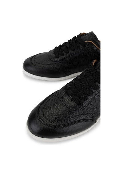 Tamer Tanca Erkek Hakiki Deri Siyah Sneakers & Spor Ayakkabı 04 1202 Erk Ayk Y26 Sıyah Dr/byz Tbn Siyah1
