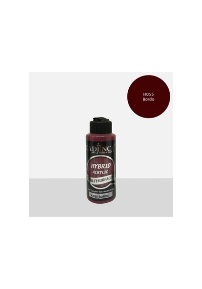 Hibrit Multisurface Akrilik Boya 120 Ml H055 Bordo Bordo