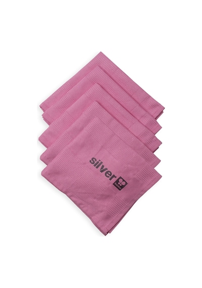 Silver Home Mikrofiber Dekoratif Cam Bezi Pembe 5'li