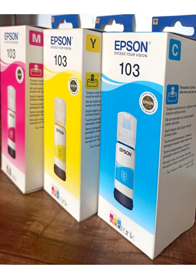EPSON ECOTANK 103 KIRMIZI/SARI/MAVİ MÜREKKEP