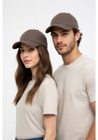 Mollycrush Luxury Unisex Vizon Pamuklu Beyzbol Şapkası Premium Casual Outdoor Model Kahverengi