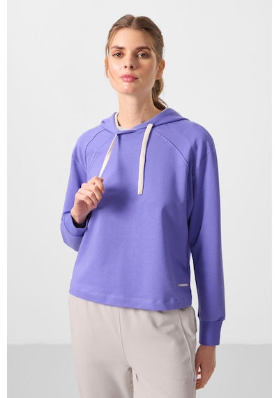 Açık Eflatun-taş Kapüşonlu Oversize Kadın Eşofman Takım - 95336 Açık Eflatun/taş