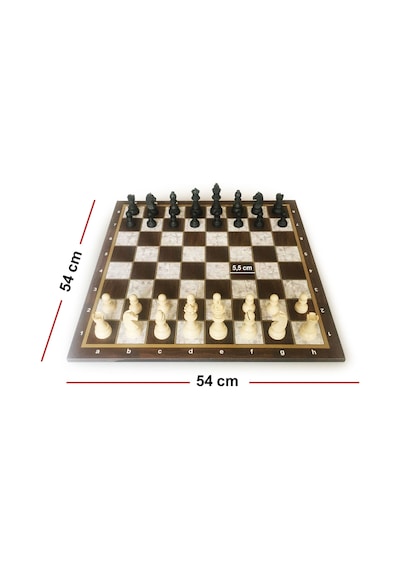 Star Polyester Kaplama Sedef Satranç Takımı 54x54 Cm