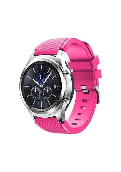 Huawei Watch 3 / Watch 3 Pro Uyumlu Klasik Çizgi Desenli 22mm Silikon Kordon