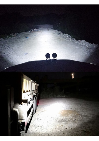 30w Yuvarlak Tek Ledli Sis Farı Off Road Çalışma Tekne Lambası