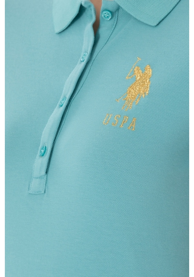 U.S. Polo Assn. Kadın Mint Basic Polo Yaka Tişört 50280071-VR090