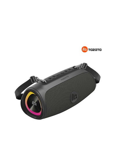 Tazata Boomblast Mini Bluetooth Hoparlör- Gri - 60w Ipx7, 10 Saat Şarj, Powerbank, İnanılmaz Ses