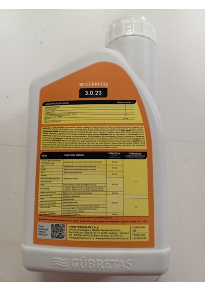 Gübretaş Leolife-m 3.0.23 - 1 Lt, Sıvı Organomineral Gübre