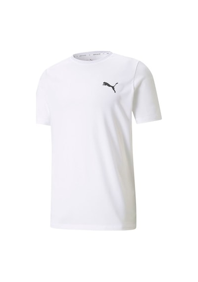 Puma Erkek Günlük Tişört 58672502 Siyah Active Small Logo Tee Beyaz