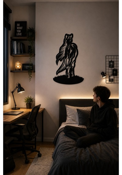 Lucenda Led Işıklı Tablo Koşan At Duvar Dekoru Led Aydınlatmalı Modern Dekoratif Duvar Süsü Siyah - 904808065 Siyah Lucenda Led Işıklı Tablo Koşan At Duvar Dekoru Led Aydınlatmalı Modern Dekoratif Duvar Süsü Siyah - 904808065 Siyah
