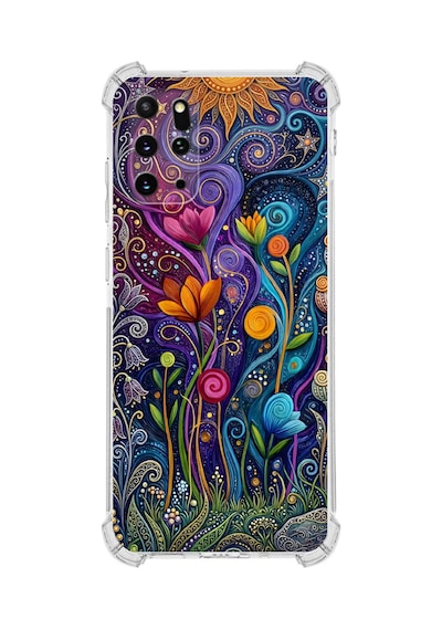 Printify Samsung Galaxy S20 Plus İle Uyumlu Düşlerin Dansı Serisi Rüyalar Ötesi Tasarımlı Uv Baskılı Köşe Korumalı Antişok Kılıf Şeffaf