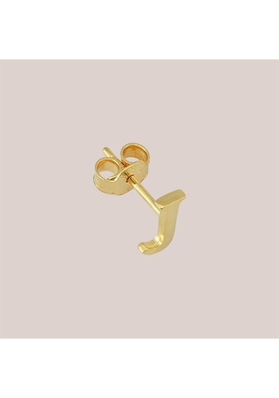 Goldkupe 14 Ayar Altın J Harf Küpe 0,37 Gr-1368
