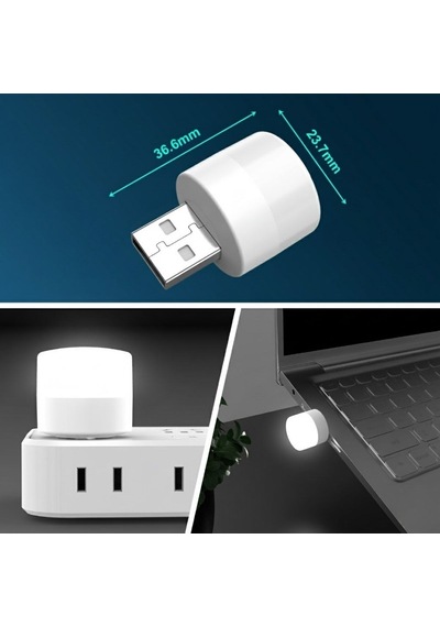 Buffer Usb Mini Top Led 10 Lu Aydınlatma Seti Sıcak Renkli Gece Lambası, Enerji Tasarruflu Mikro Led Işıklar Açık Bej