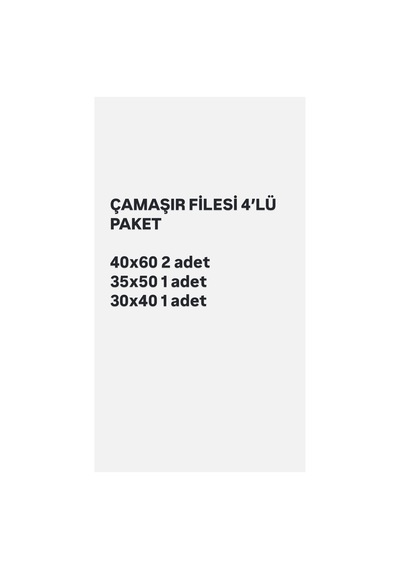 Çanaşır Filesi 4 Lü Paket Tr Diğer