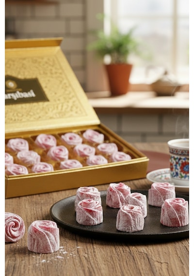Glutensiz Roselight Artizan Aromalı Patentli Türk Gül Lokumu 600 Gram