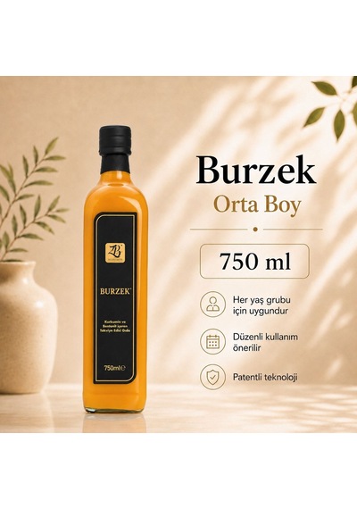 Burzek - Kurkumin Ve Bentonit Kili İçeren Takviye Edici Gıda 750 Ml