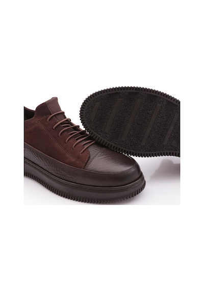 Dgn 1502 Erkek Bağcikli Sneakers Ayakkabi Kahve