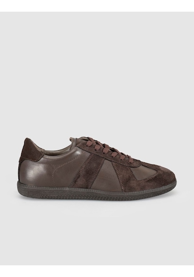 Kahverengi Süet Deri Kadın Sneaker Kahve