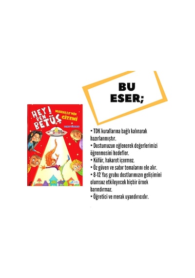 Hey Ben Betüş Serisi - 3 Kitaplık Set 8-12 Yaş