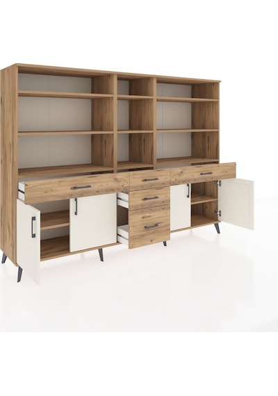 Hyperion Dolap 11 Raflı 5 Çekmeceli 4 Kapaklı 220x44x163 Çam-ayta Çam-aytaşı/çam Hyperion Dolap 11 Raflı 5 Çekmeceli 4 Kapaklı 220x44x163 Çam-ayta Çam-aytaşı/çam