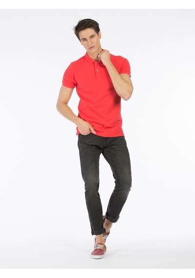Colin's Slim Fit Polo Yaka Erkek Pembe Polo Kısa Kol CLTKTMPTS0244260_q1.v1_RSB