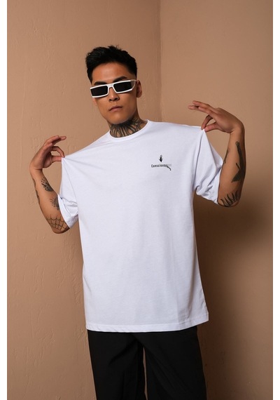 Technomonkey Unisex Beyaz Oversize Consciousness Bilinç Baskılı Techno T-shirt Technomonkey Unisex Beyaz Oversize Consciousness Bilinç Baskılı Techno T-shirt