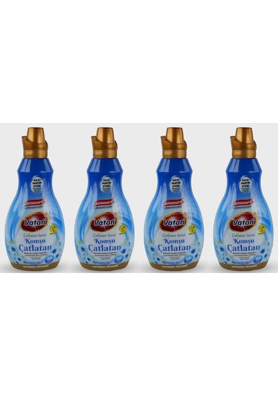 Vatan Komşu Çatlatan Konsantre Yumuşatıcı 60 Yıkama 4 x 1440 ML