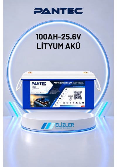 Pantec 100ah 25.6v Lifepo4 Lityum Akü