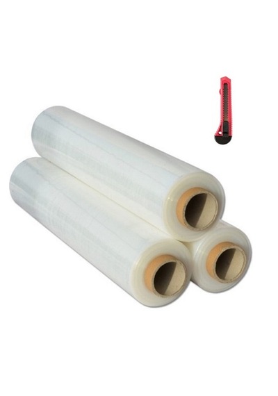 3 Ad Strech Film 17 Mikron 50x250 Cm Streç Ambalaj Şeffaf Falçata