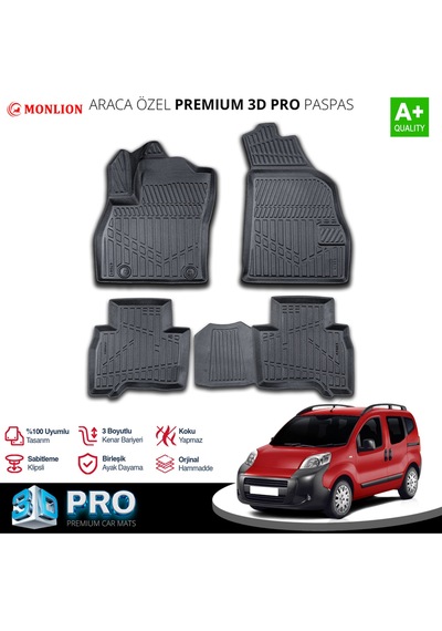 Paspasları, Citroen Nemo 2008 3d Lazer Ölçülü Kokusuz Kaymaz Önvearka