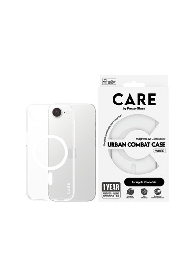Care By Panzerglass Apple iPhone Uyumlu 16e Flagship Case Urban Combat - Kılıf Beyaz