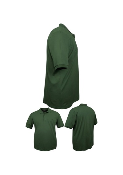 Erkek Büyük Beden 115 - 175 Kilo Arası Uygun Bedenli Likralı Pike Polo Yaka Cepli Tişört Koyu Yeşil Erkek Büyük Beden 115 - 175 Kilo Arası Uygun Bedenli Likralı Pike Polo Yaka Cepli Tişört Koyu Yeşil