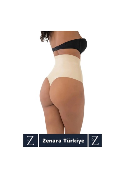 Gündelik İz İç Göstermez Kaymaz Vücut Sıkılaştıran İncelten Toparlayan Lazer Kesim String Korse Ten