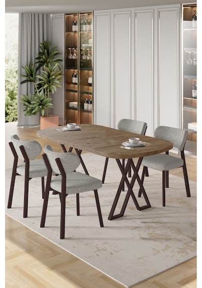 Canisa Axton Serisi Sabit Mdf 90x168 Atlantik Çam Mutfak Masa Takımı 4 Gri Sandalye Atlantik Çam Masa Gri Sandalye Canisa Axton Serisi Sabit Mdf 90x168 Atlantik Çam Mutfak Masa Takımı 4 Gri Sandalye Atlantik Çam Masa Gri Sandalye