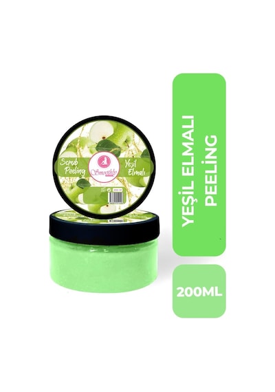 Yeşil Elma Canlandırıcı & Yumuşatıcı El Ayak Tırnak Bakım Manikür Pedikür Peeling 200ml