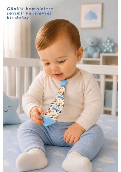 Babyjem Silikon Diş Kaşıyıcı Fular & Kravat Diş Kaşıyıcı Mavi Outlet