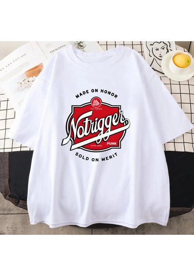 Tarzsokak Beyaz Tee No-tetik Grafik Baskı -gömlek Ropa Mujer Beyaz