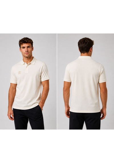 Umbro Lotus Kamp Erkek Ekru Pamuklu Polo Spor Tişört Tf0530