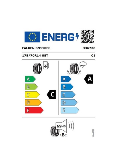 Falken 175/70 R14 TL 88T XL Sincera Sn110 Ecorun Yaz Lastiği 2024