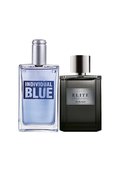 Avon Individual Blue ve Elite Gentleman in Black Erkek Parfüm Seti