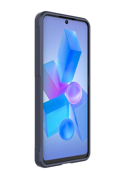 Zore İnfinix Hot 40 Pro Kılıf Esnek Tpu Oyuklu Arka Yüzey Tasarımlı Etnik Silikon Siyah