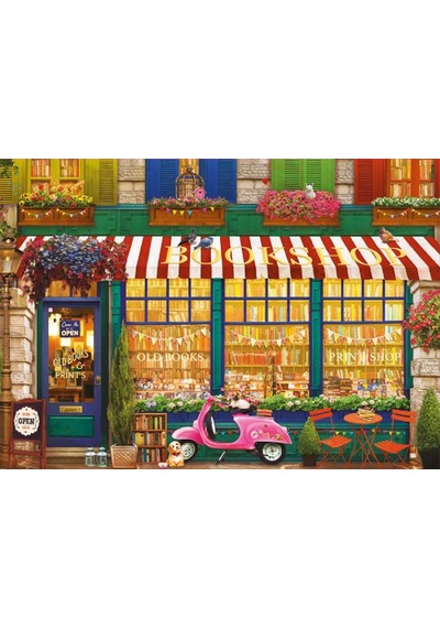 Educa 4000 Parça Eski Kitap Dükkanı Puzzle
