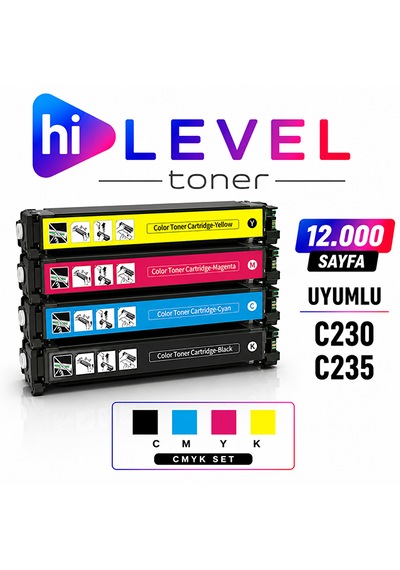 Ht-c235-set Hilevel Toner,xerox C235 12k 4 Renk Cmyk Muadil Toner