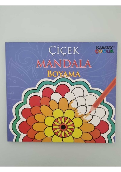 4e Boyama Kitabı Çocuklar İçin Mandala Çiçek Boyama Karatay