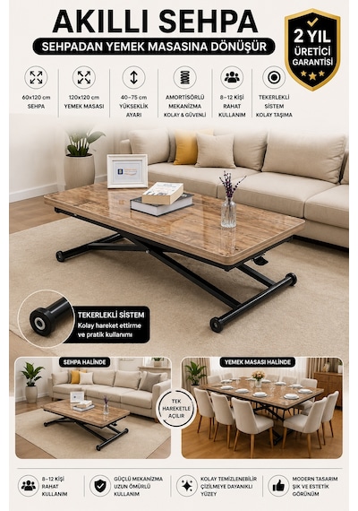 Home Üst Tabla Mdf Antiklayt Oval Köşe Alt Ayak Siyah