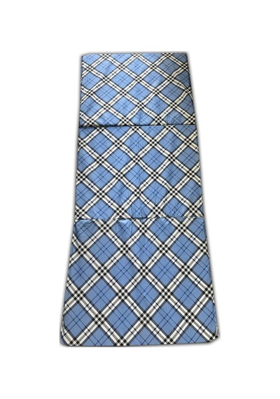 Katlanır Sünger Yatak 70x180x6cm Mavi Ekose Minder Yatak Fermuarlı