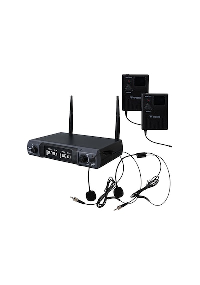 Westa Wm-202t 1 Alıcı + 2 Yaka Lavalier Kablosuz Uhf Telsiz Mikrofon Seti-136944