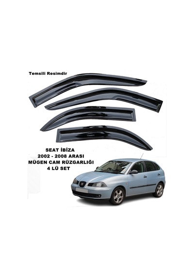 Seat İbiza Mügen Cam Rüzgarlığı 2002-2008 Arası 4 Lü Set - caraks