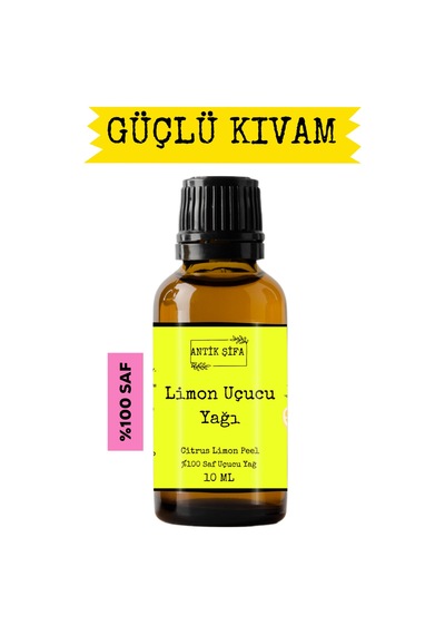 Limon Yağı 10 Ml - %100 Seyreltilmemiş, Doğal Uçucu Yağı 20 ML